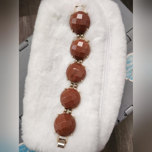 Kendra Scott Cassie Bracelet Goldstone - Picture 1 of 6